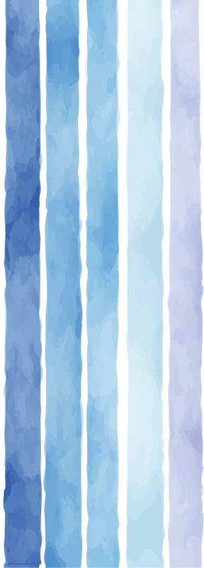 Alfombra vinílica baño diseño líneas acuareladas azules - TenVinilo