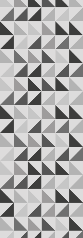 Alfombra vinílica baño triángulos geométricos - TenVinilo