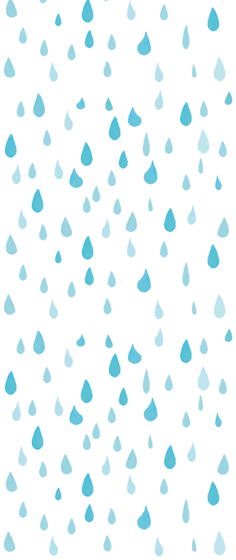 Alfombra vinílica baño gotas de agua azul acuarela - TenVinilo