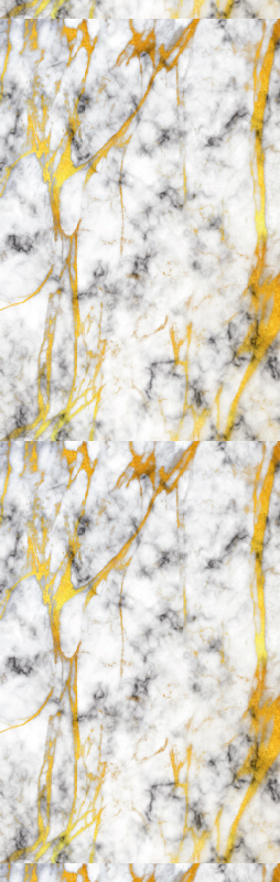 Alfombra vinílica baño mármol gris y dorado elegante - TenVinilo