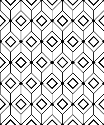 Alfombra vinílica geométrica elementos de diamante modernos - TenVinilo
