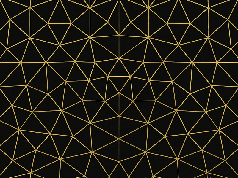 Alfombra vinílica geométrica red geométrica dorada midnight - TenVinilo