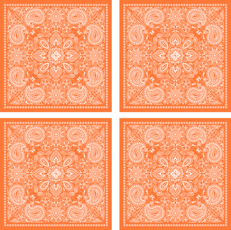 Alfombra vinílica baño azulejo paisley - TenVinilo