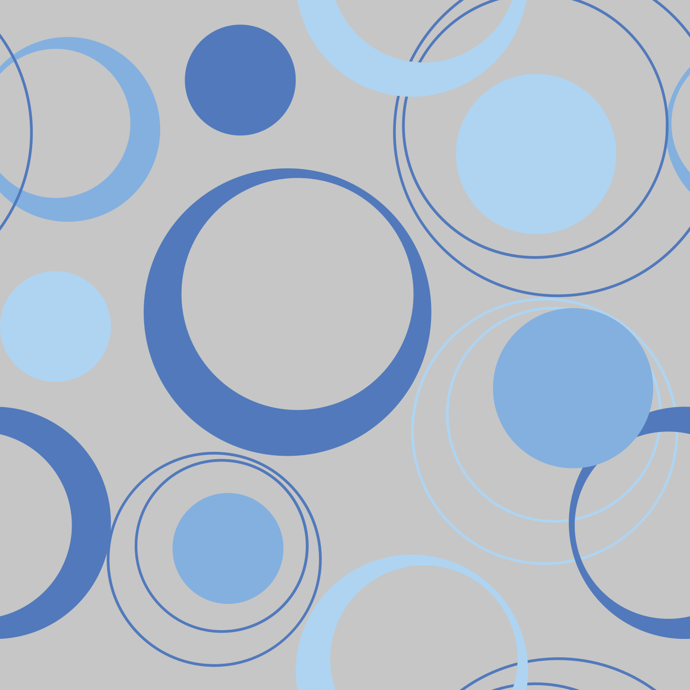 Alfombra vinílica baño burbujas azules minimalistas - TenVinilo