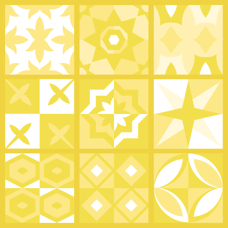 Alfombra vinílica baño pantone iluminante - TenVinilo