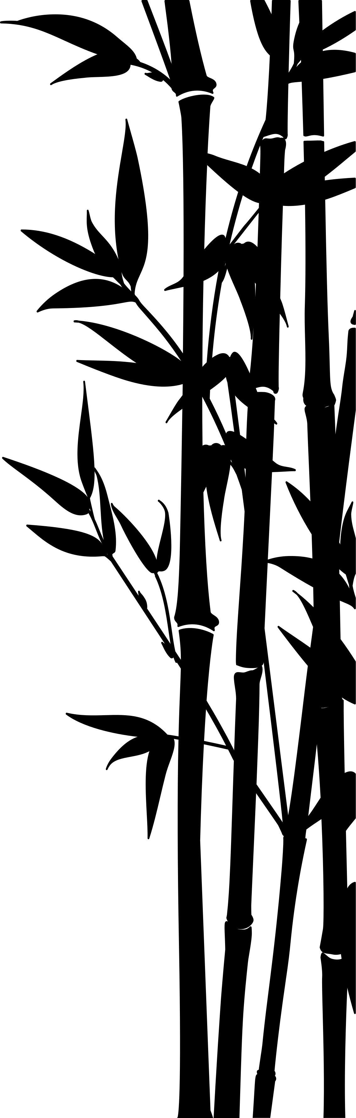 Alfombra vinílica baño adhesivo de pantalla de bambú - TenVinilo