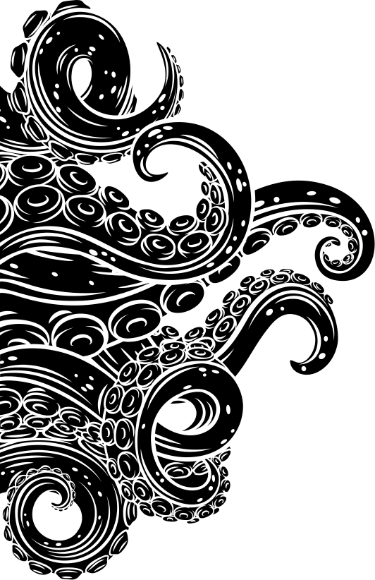 Alfombra vinílica baño pantalla de ducha pulpos - TenVinilo