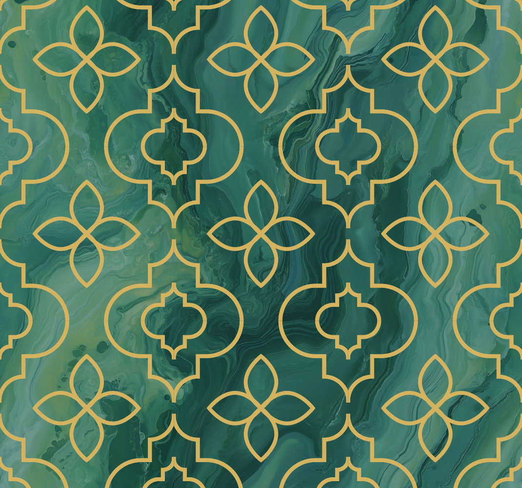 Alfombra vinílica baño turquesa - TenVinilo