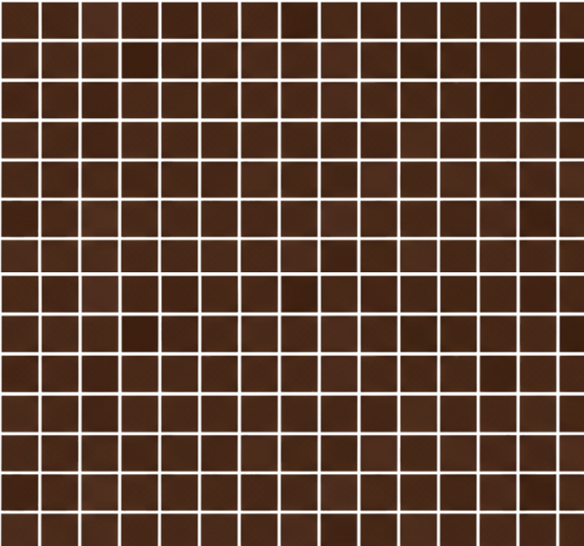 Alfombra vinílica baño mosaicos mini marrón chocolate - TenVinilo