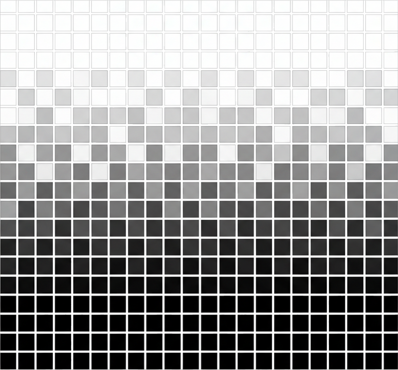 Alfombra vinílica baño mosaicos cuadrados monocromos - TenVinilo