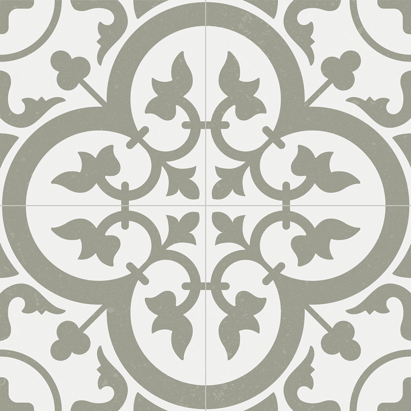 Alfombra vinílica cocina azulejo marruecos verde musgo - TenVinilo