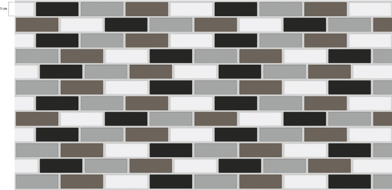 Alfombra vinílica cocina bordura de azulejos gris - TenVinilo