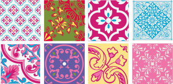 Alfombra vinílica cocina azulejos mediterráneos vivos - TenVinilo
