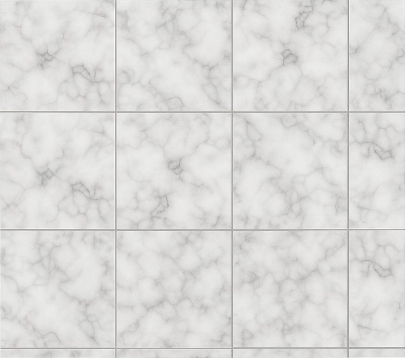 Alfombra vinílica cocina azulejo blanco cuadrado - TenVinilo