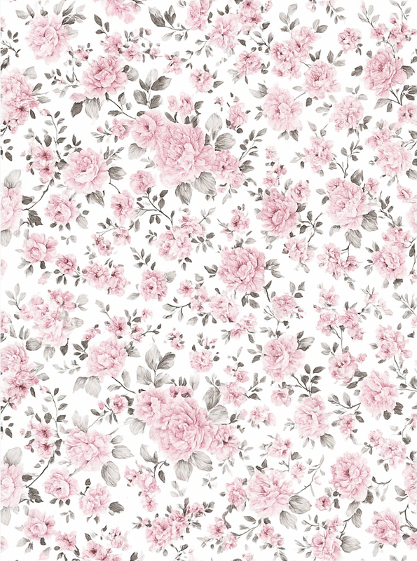 Alfombra vinílica dormitorio flores grandes retro - TenVinilo