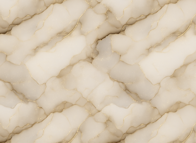 Alfombra vinílica dormitorio mármol blanco y dorado - TenVinilo
