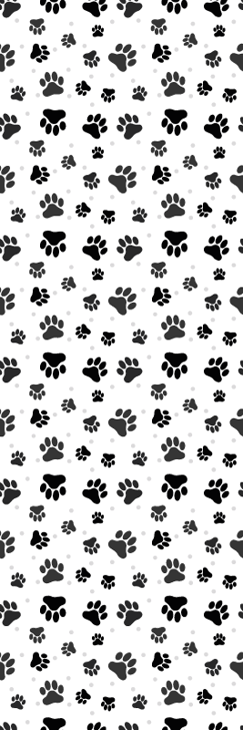 Alfombra vinílica dormitorio con diseño de patas de animal - TenVinilo
