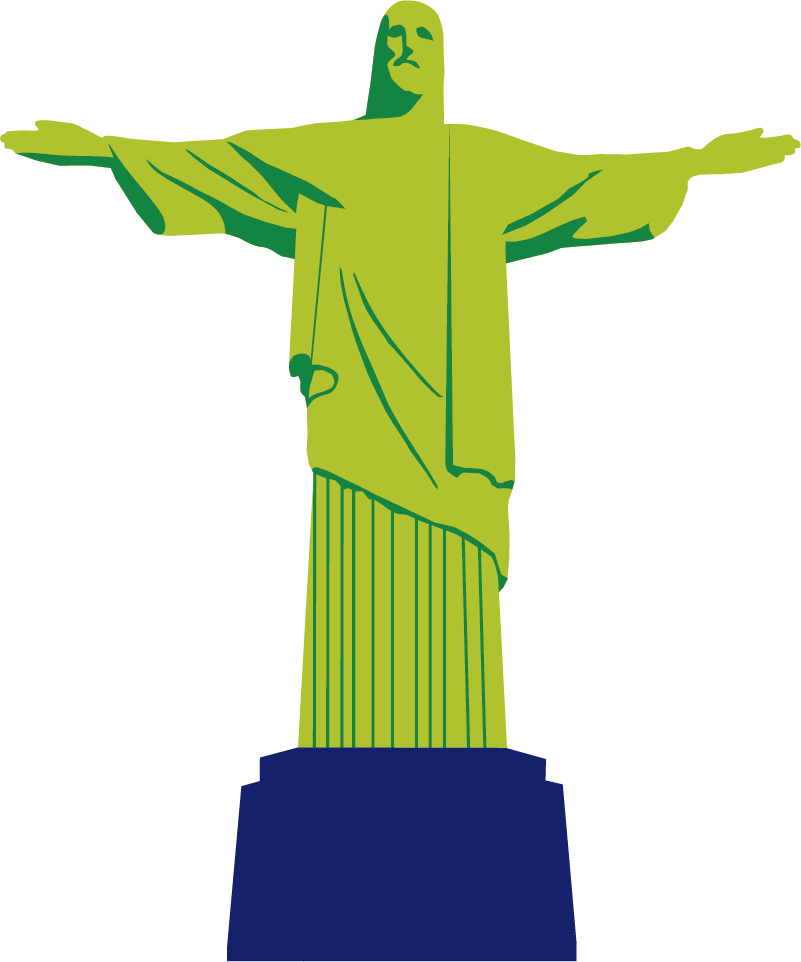 Alfombra vinílica dormitorio cristo redentor - TenVinilo