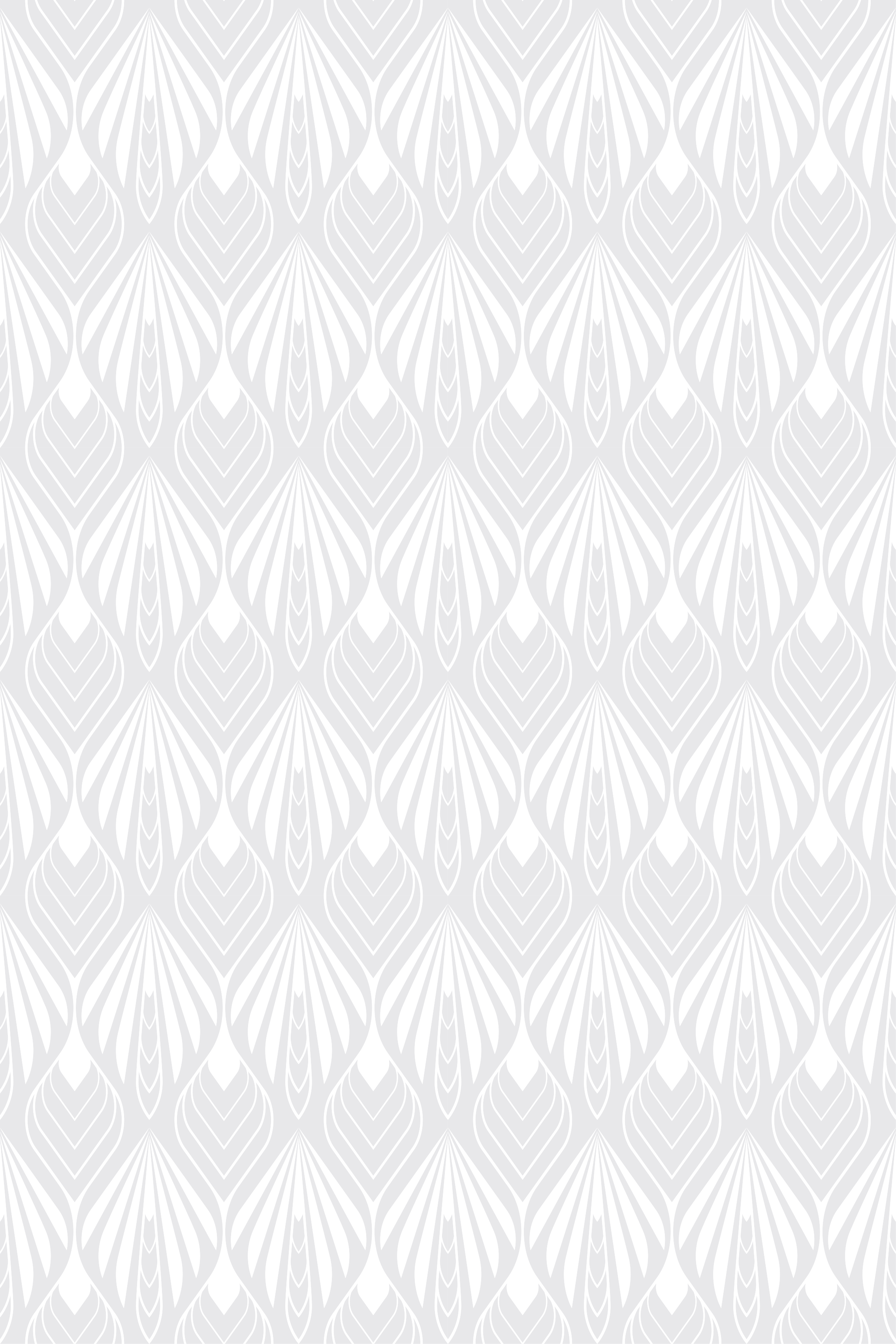 Alfombra vinílica nórdica diseño hojas gris y blanco - TenVinilo