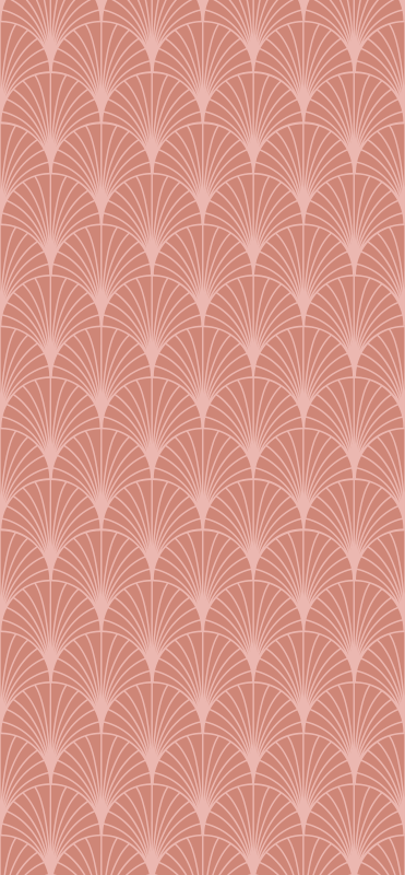 Alfombra vinílica vintage patrón de palmeras rosa dorado - TenVinilo