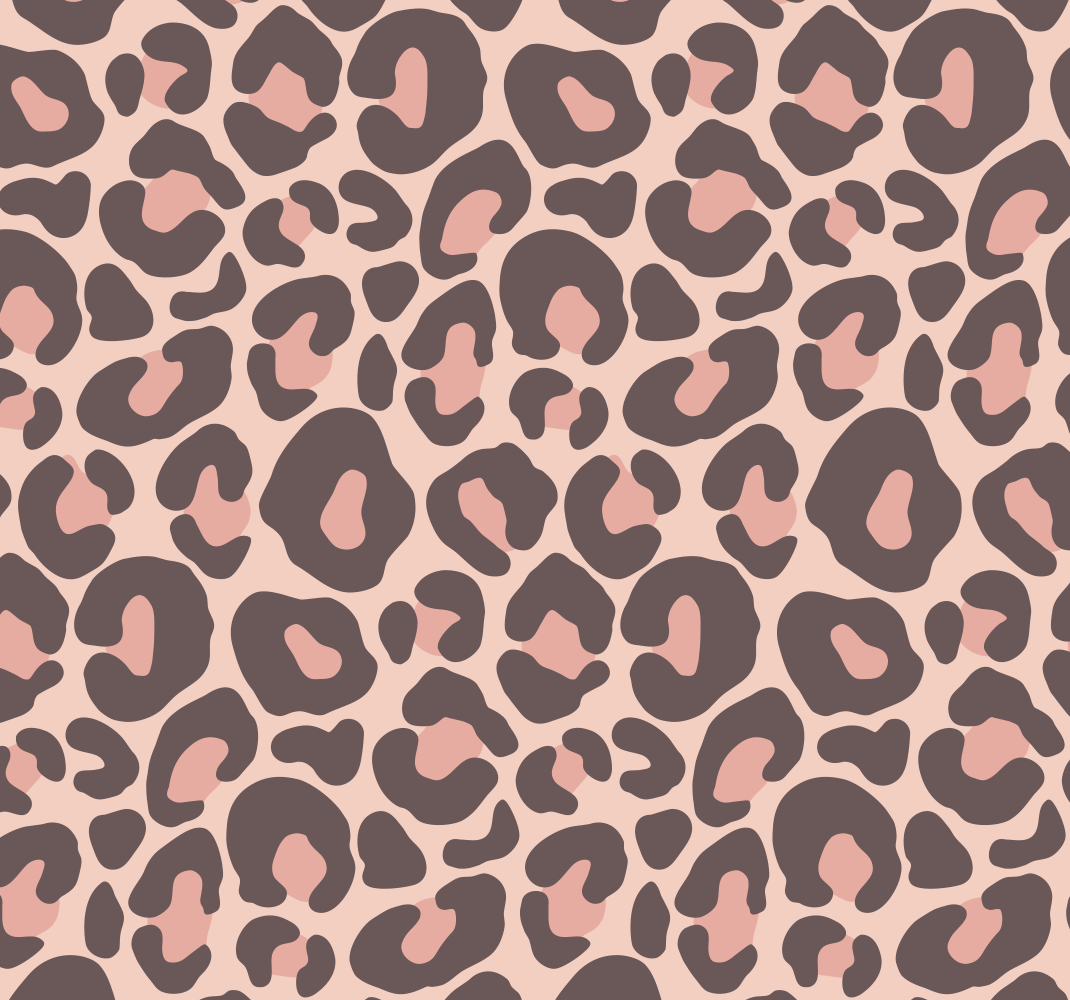 Alfombra vinílica animales estampado de leopardo rosa - TenVinilo