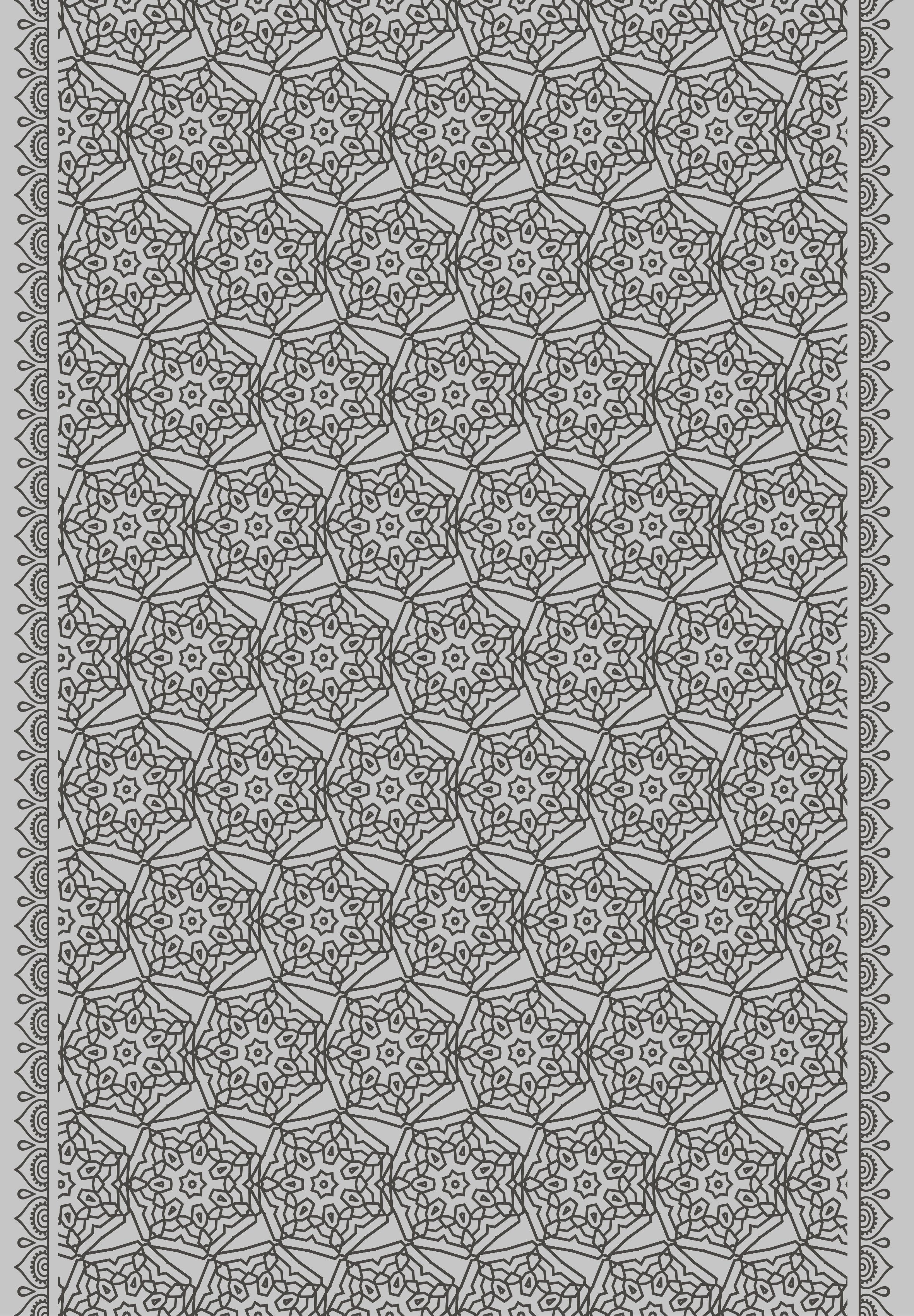 Alfombra vinílica textura estilo azulejo árabe abstracto - TenVinilo