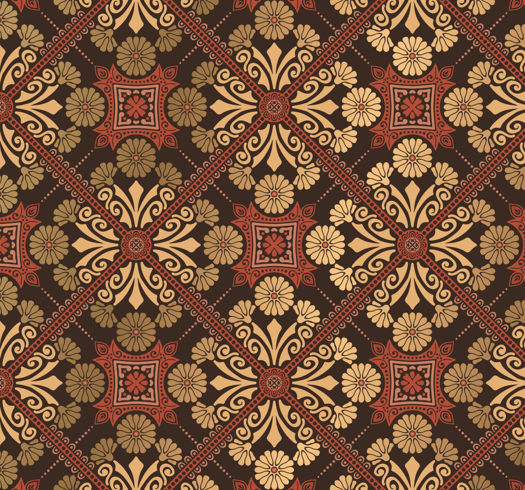Alfombra vinílica vintage papel tapiz vintage dormitorio - TenVinilo