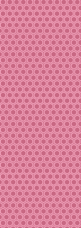 Alfombra vinílica textura patrón hexagonal rosa - TenVinilo
