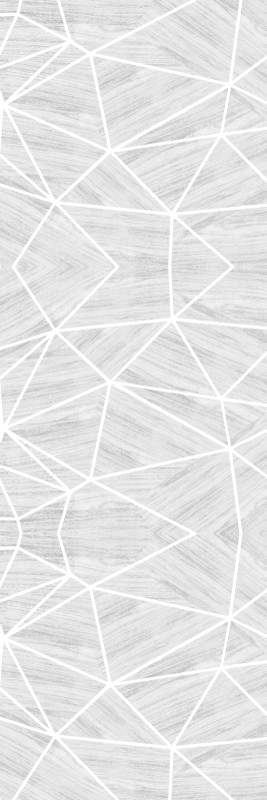 Alfombra vinílica textura patrón geométrico blanco y plata - TenVinilo