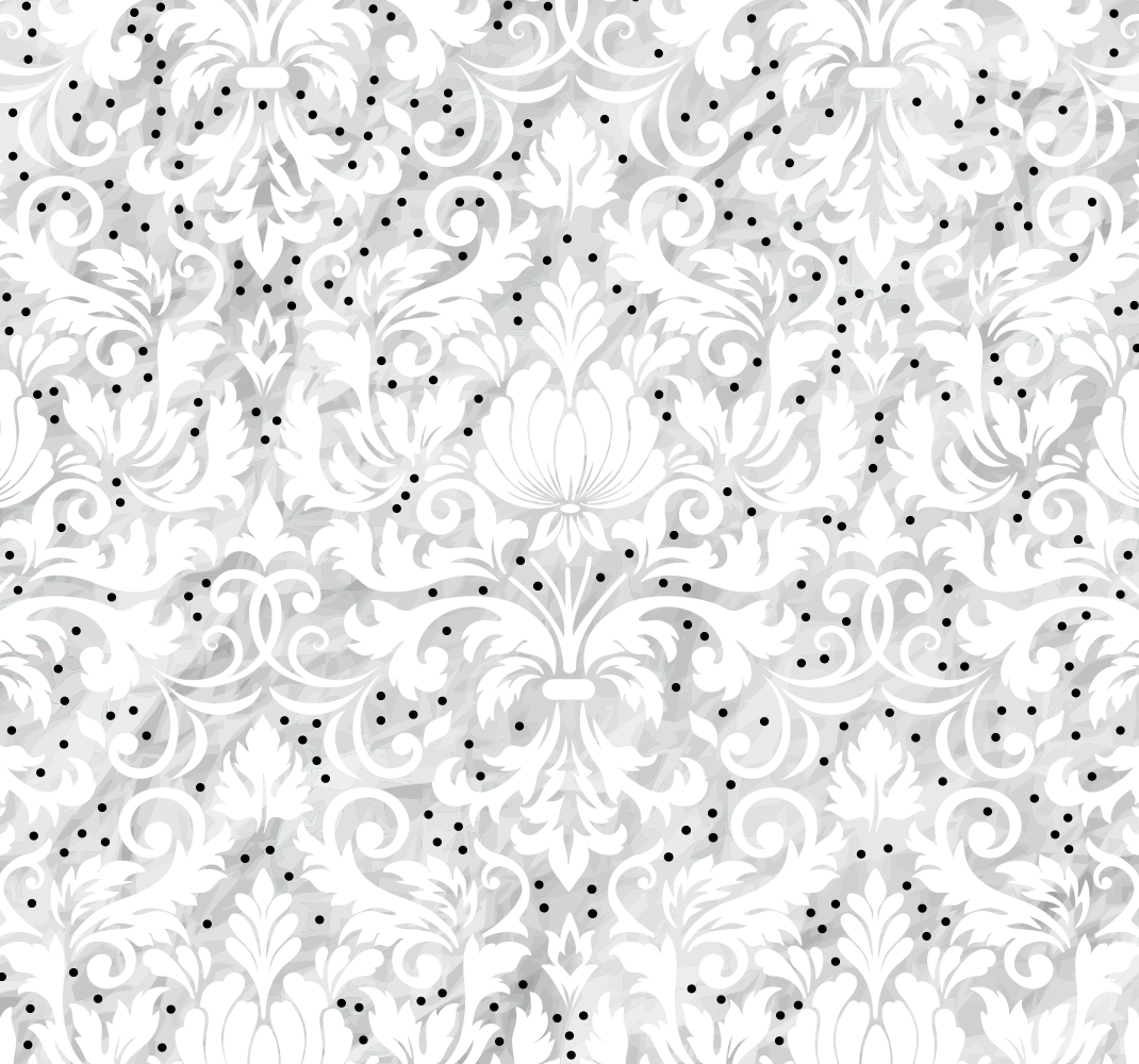 Alfombra vinílica blanca elegancia floral - TenVinilo