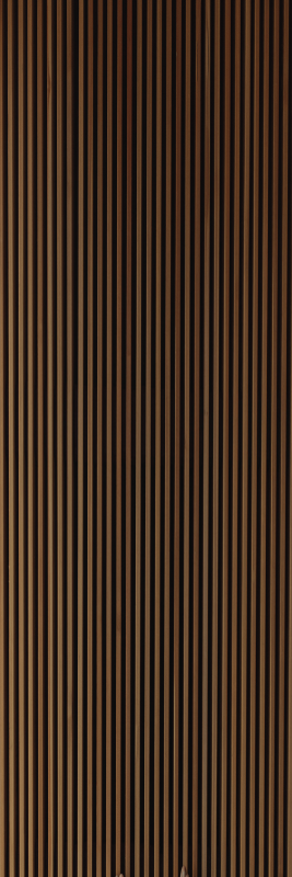 Alfombra vinílica marrón diseño vertical de teca - TenVinilo