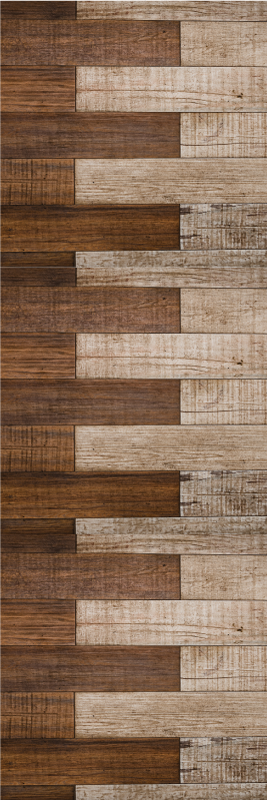 Alfombra vinílica marrón madera embebida - TenVinilo
