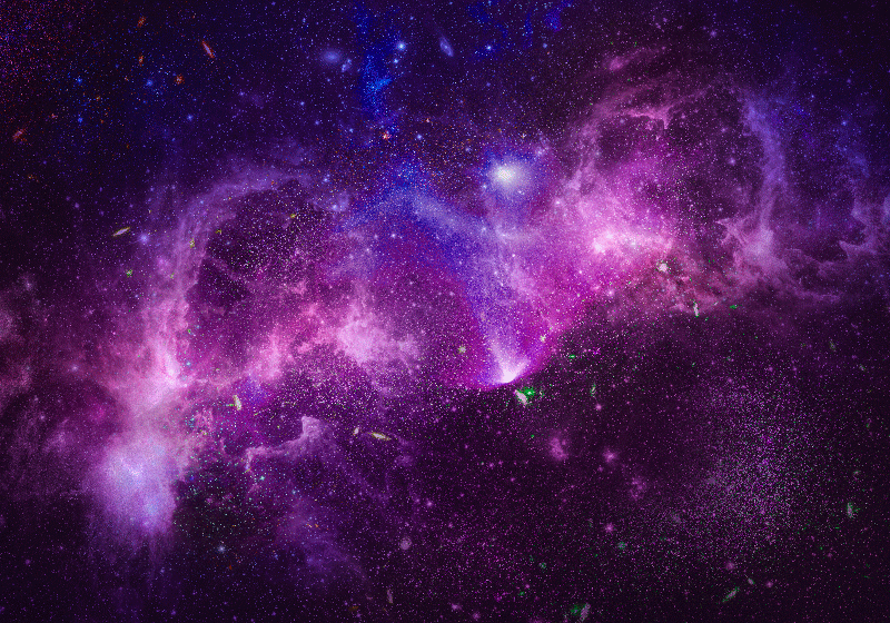 Alfombra vinílica lila galaxia púrpura abstracta - TenVinilo