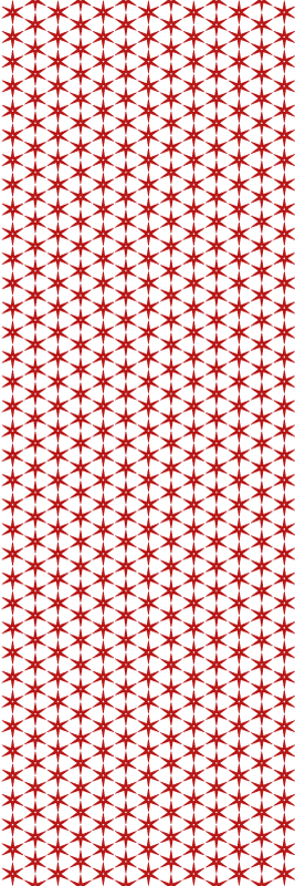 Alfombra vinílica roja estrellas rojas coreanas - TenVinilo