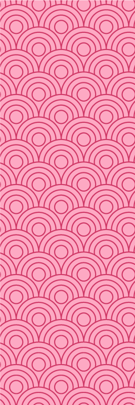 Alfombra vinílica rosa forma rosa y clara - TenVinilo