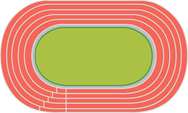 Alfombra vinílica juvenil pista de atletismo - TenVinilo