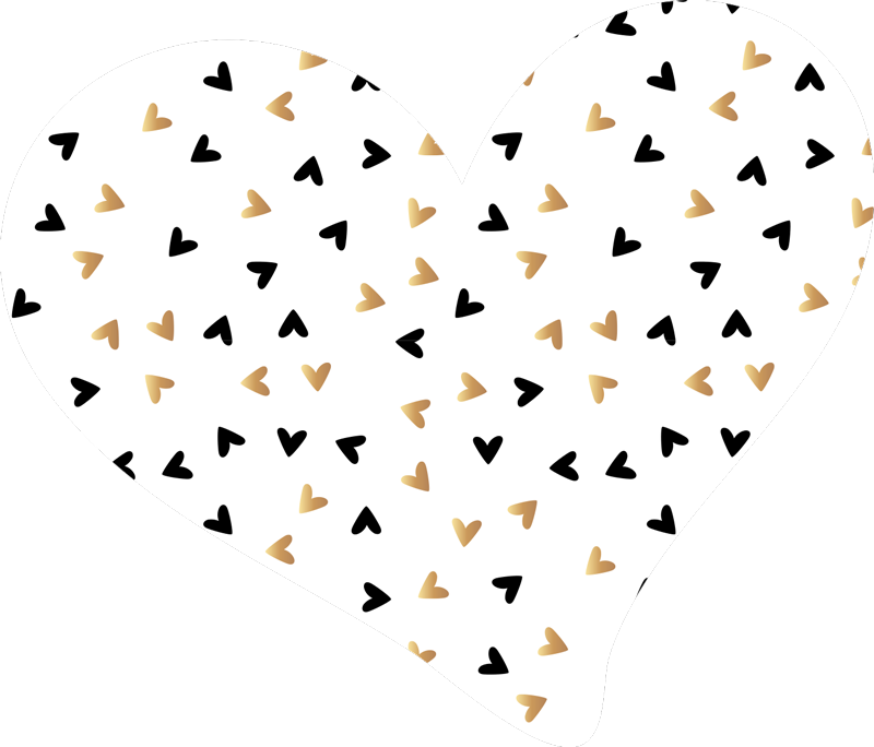 Alfombra vinílica minimalista corazones pastel - TenVinilo