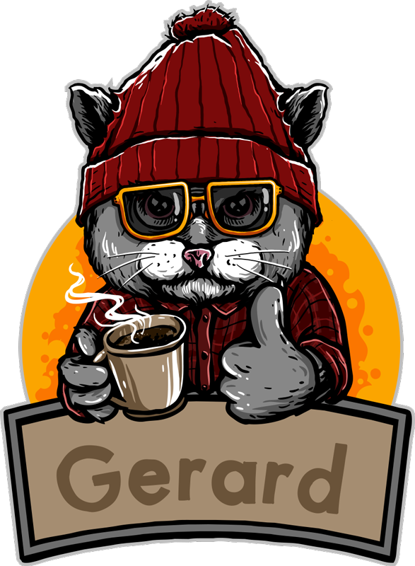 Alfombra vinílica gato vintage con nombre - TenVinilo