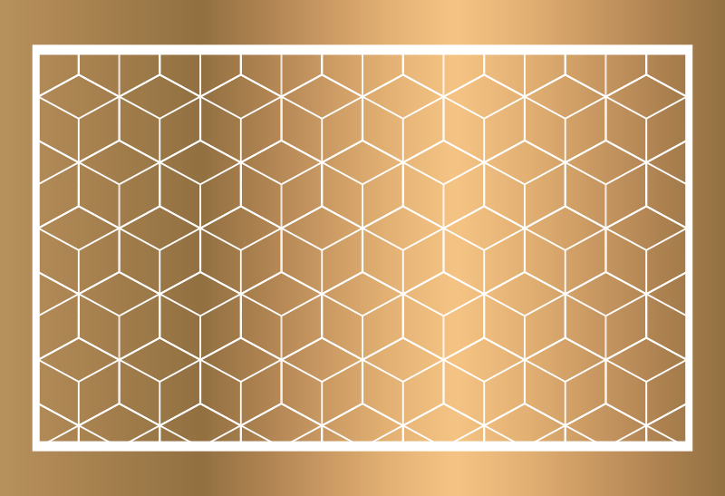 Alfombra vinílica geométrica cubos fabulosos - TenVinilo