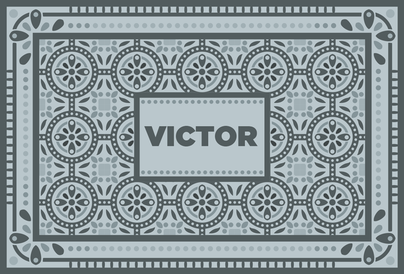 Alfombra vinílica personalizable mosaico personalizado - TenVinilo