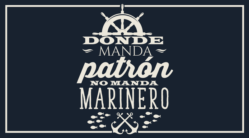 Alfombra vinílica frase donde hay patrón - TenVinilo