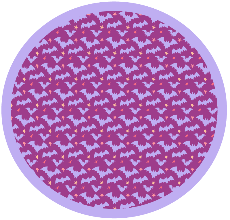 Alfombra vinílica halloween motivo de murciélagos - TenVinilo