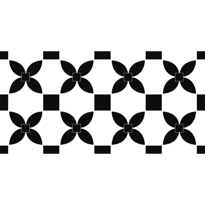 Alfombra vinílica cocina mosaico monocromático - TenVinilo