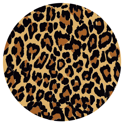 Alfombra vinílica animal print estilo leopardo - TenVinilo