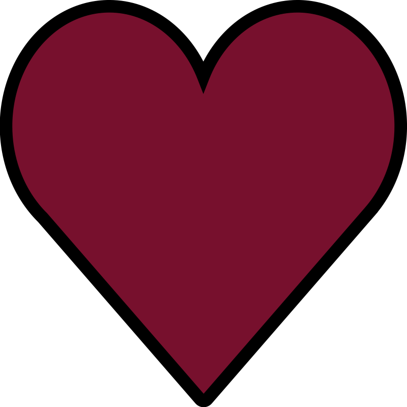 Alfombra vinílica roja Forma de corazón - TenVinilo