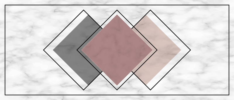 Alfombras vinílicas modernas Tres rombos - TenVinilo