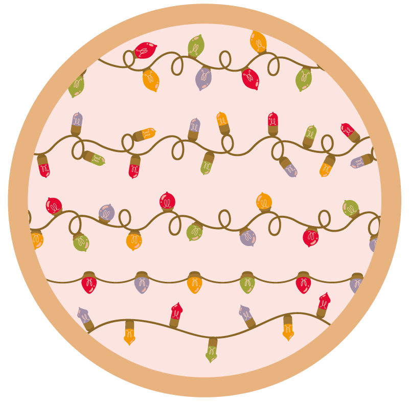 Alfombra vinílica evento guirnalda festiva - TenVinilo