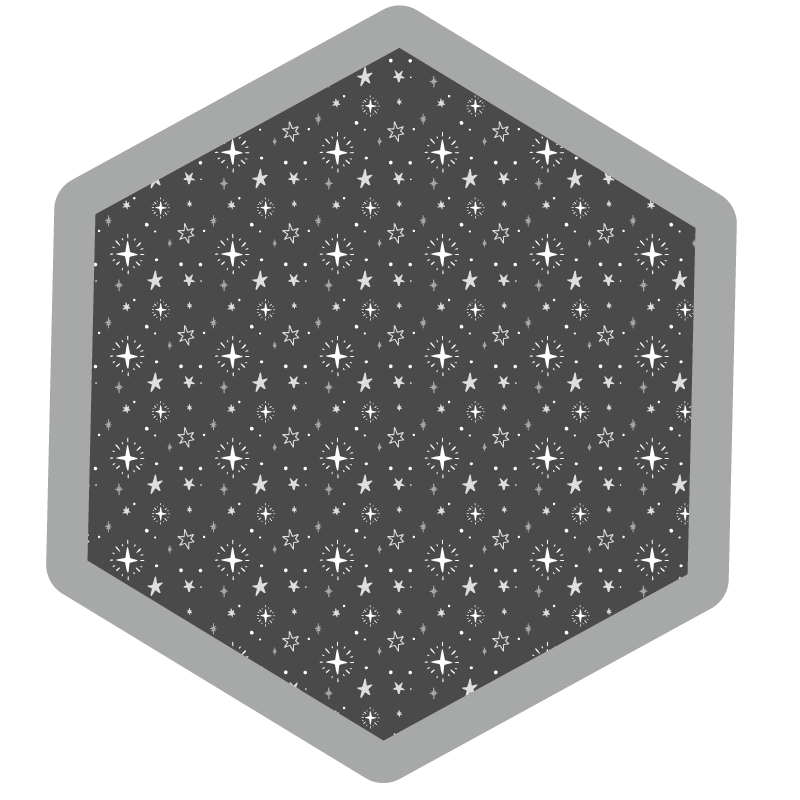 Alfombra vinílica infantil estrellas grises  - TenVinilo