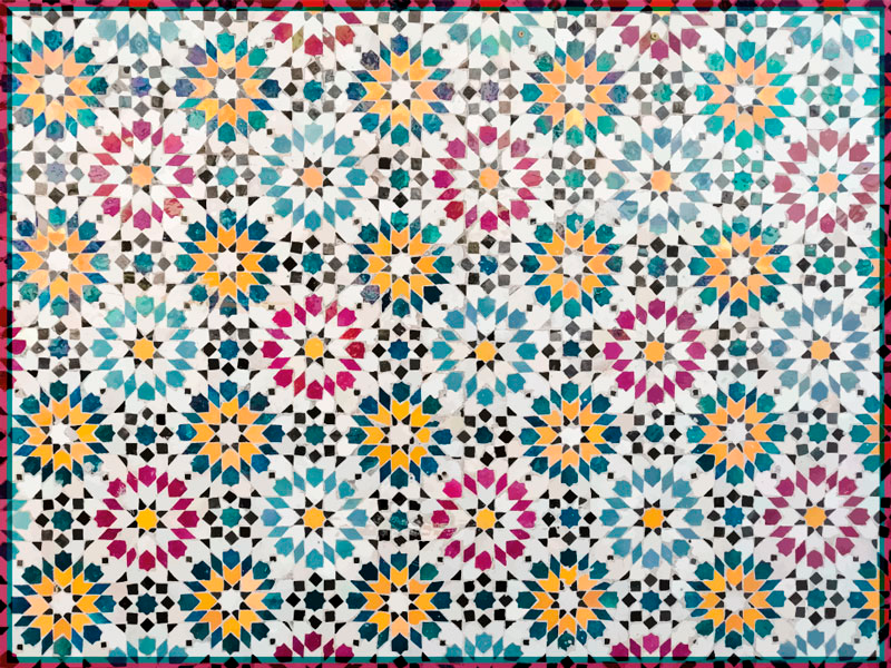 Alfombra vinílica mosaico mosaico estampado - TenVinilo