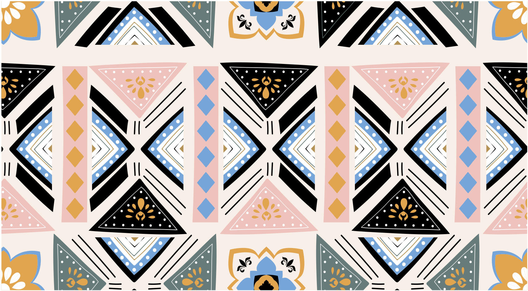 Alfombra vinílica geométrica tapiz con motivos geométricos - TenVinilo